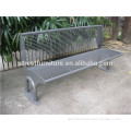 Outdoor corner bench metal park bench metal garden bench